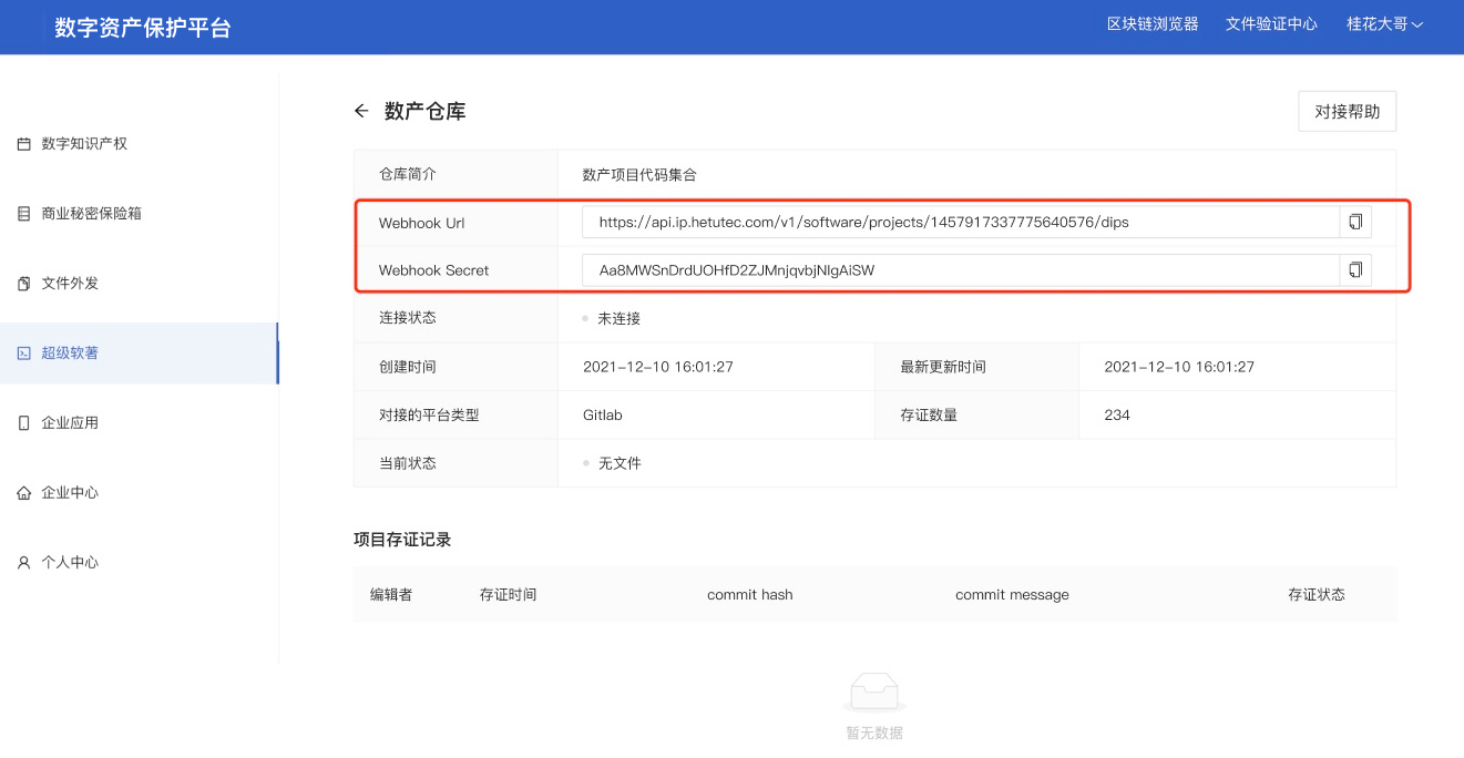 单一仓库配置详情页视图
